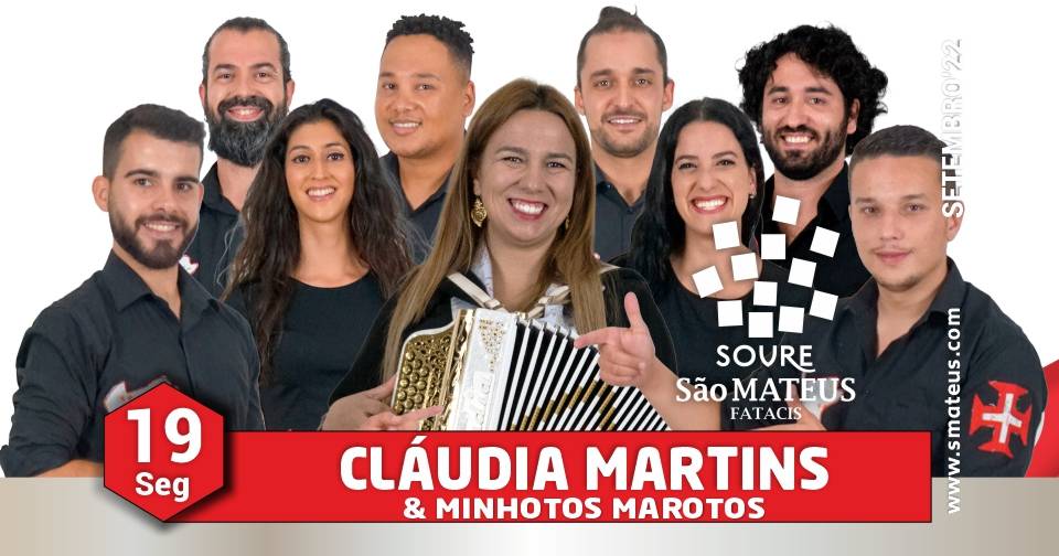 Cláudia Martins & Minhotos Marotos prometem grande animação em palco