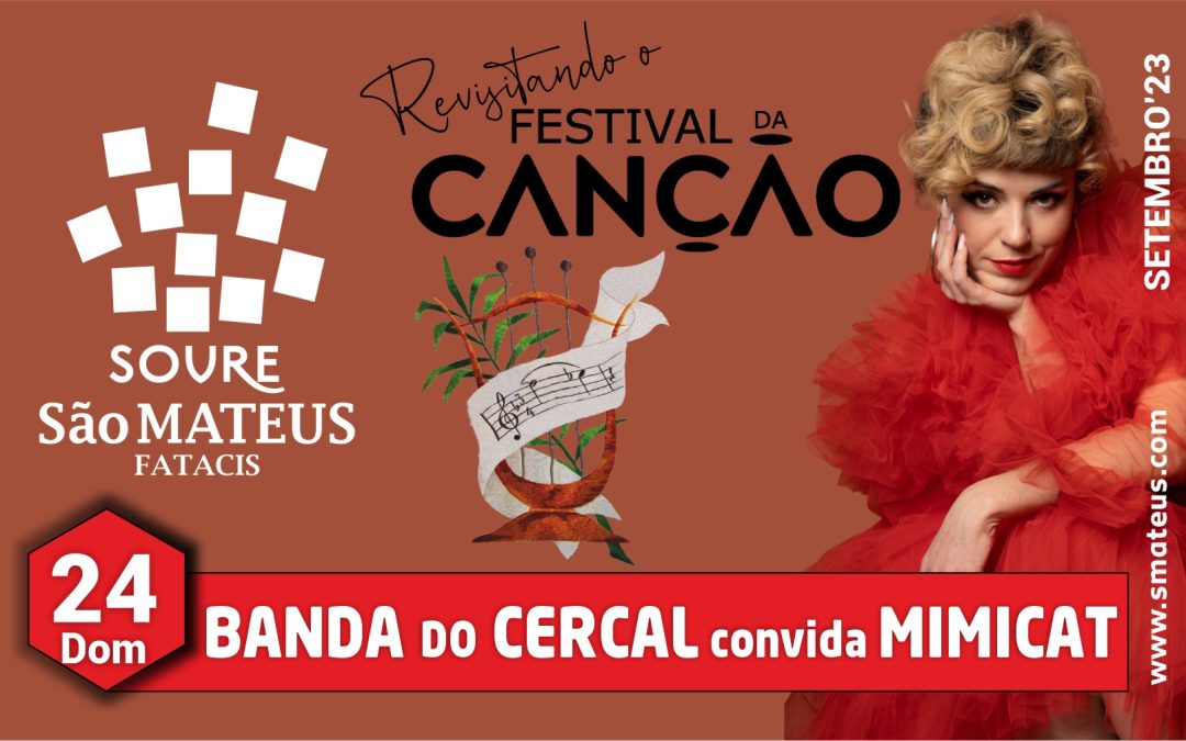 Banda do Cercal convida Mimicat para Espetáculo de Homenagem ao Festival da Canção